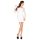 Passion BS025 - garās piedurknes mini kleita (balta) - S-L