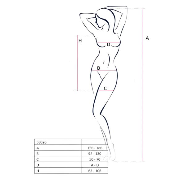 Passion BS026 - mini kleita ar lencītēm balta S-L