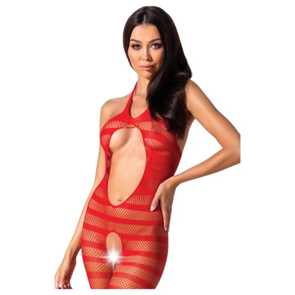 Passion BS081 - sarkanu kaklasaiti capri kombinezons (S-L)