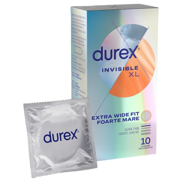 Durex Invisible XL - prezervatīvi lielā izmērā 10 gab