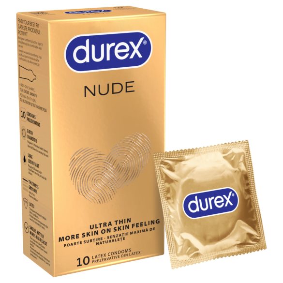 Durex Nude - prezervatīvi ultra plāni 10 gab