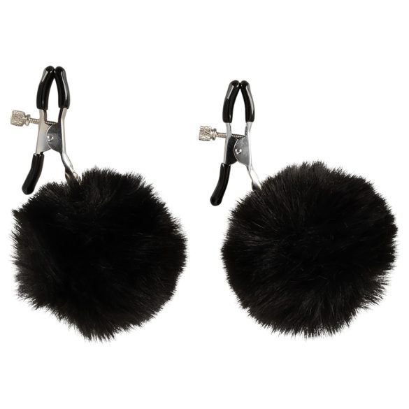 Magic Shiver - krūšu galu klipsi melni eko iepakojums