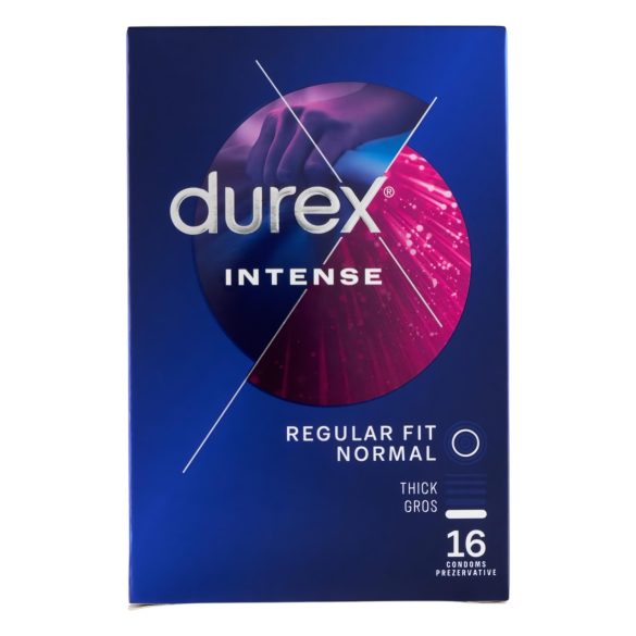 Durex Intense - rievoti un punktoti prezervatīvi (16 gab.)
