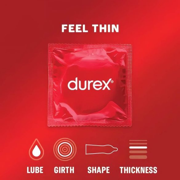 Durex Feel Thin - dabīgā sajūta prezervatīvu komplekts (2x12gb)