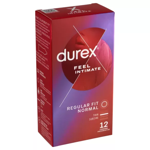 Durex Feel Intimate - prezervatīvi, īpaši plāni, 2x12 gab