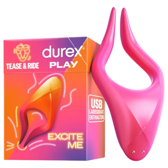Durex Tease & Ride - vibrators sievietēm klitora stimulācijai rozā