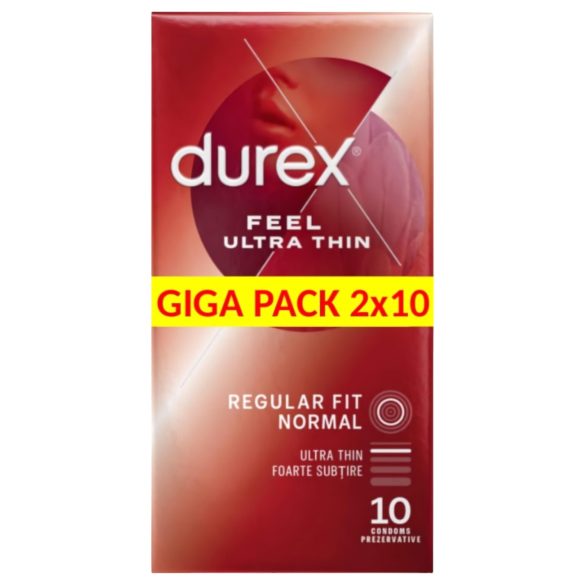 Durex Feel Ultra Thin - īpaši plānas prezervatīvi (2x10 gab.)