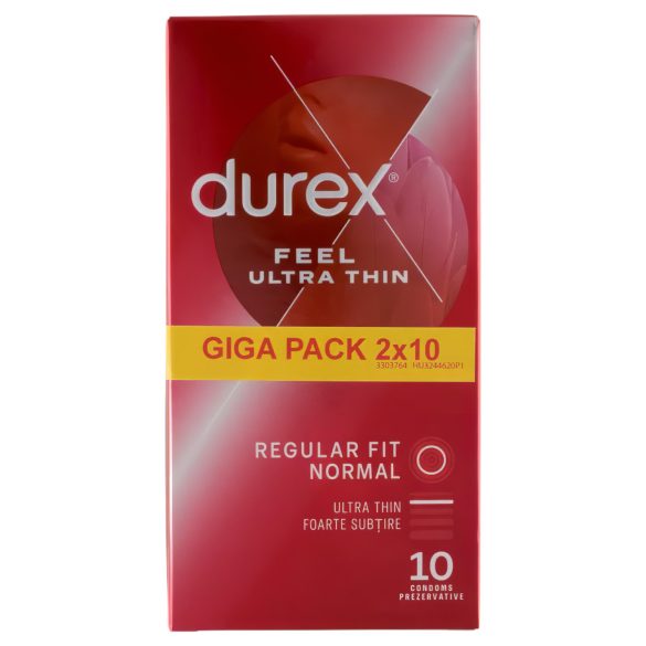 Durex prezervatīvi Feel Ultra Thin īpaši plāni 20 gab.