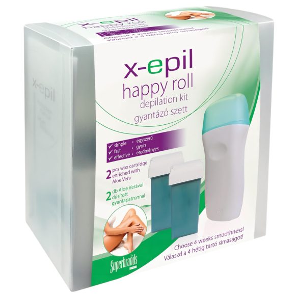 X-Epil Happy roll - vaska komplekts depilācijai