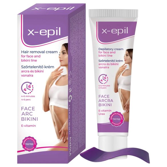 X-Epil - depilācijas krēms sejai un bikini zonai 40ml