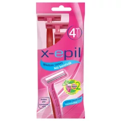   X-Epil - sieviešu vienreizlietojamās skuvekļi 2 asmeņi 4 gab