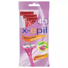   X-Epil - sieviešu vienreizlietojamās skuvekļi 2 asmeņi 5 gab