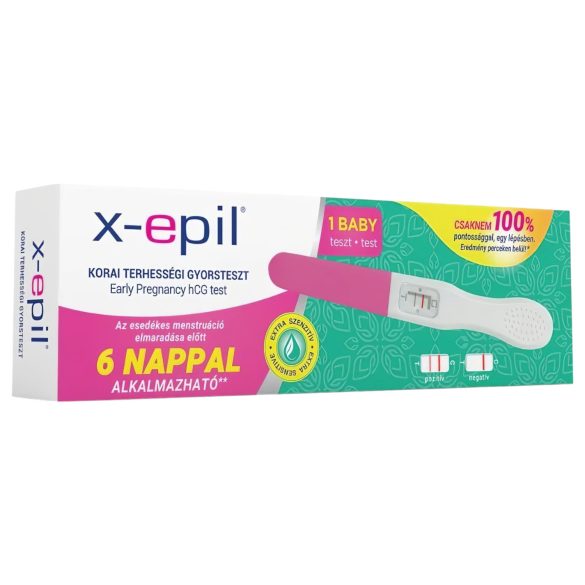 X-Epil agrīnās grūtniecības ātrais tests (1 gab.)