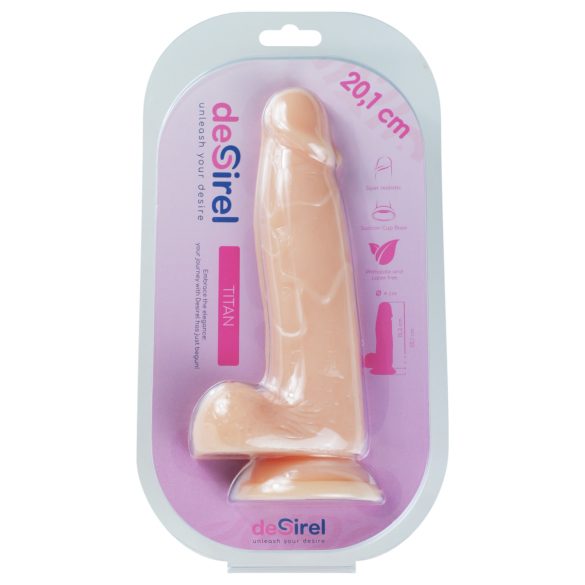 Desirel Titan - dabīgs, reālistisks dildo ar sēkliniekiem