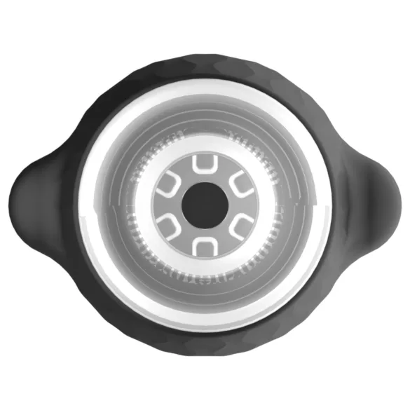 Lonely Anne - vīriešu masturbators ar vibrāciju un sūkšanas funkciju melns