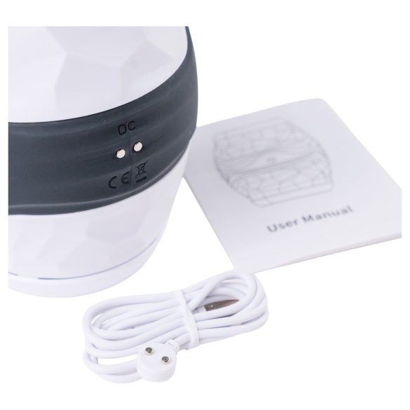 Desirel Grip Master - masturbators vīriešiem ar stingru satvērienu, pelēks