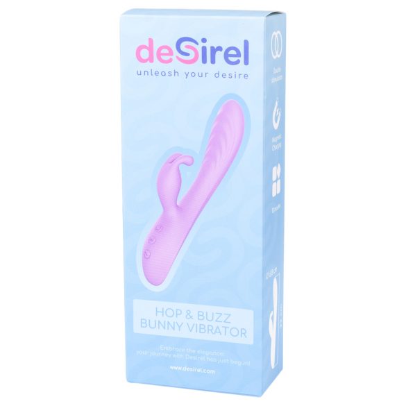 Desirel Hop & Buzz Bunny - vibrators ar klitora stimulāciju, truša ausis, violets