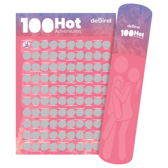 Desirel - kaparāmā spēle pāru seksa pozām 100 pozīcijas plakāts