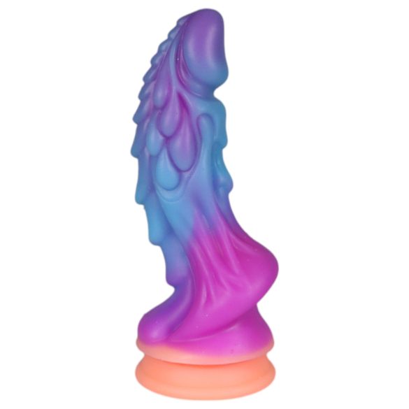 OgazR - spīdošais pūķis vibrators - 22cm (violeti-rozā)