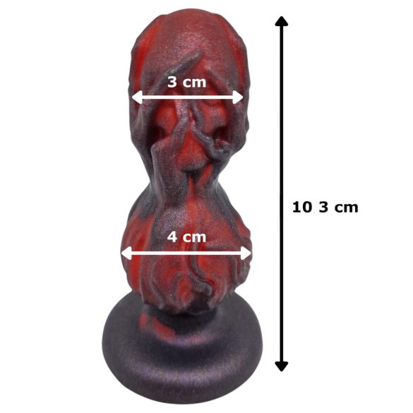 OgazR - anālā bumbiņu dildo 10,5 cm melns