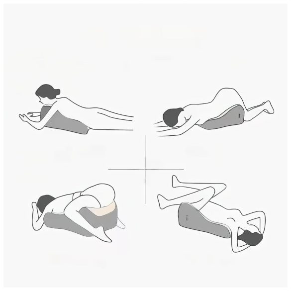 Magic Pillow - seksa spilvens ar dildo turētāju, pelēks