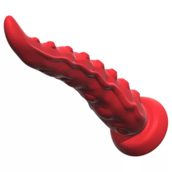 Monster Fuck - pievienojams vibrators ar piesūcekni un tālvadību, sarkans