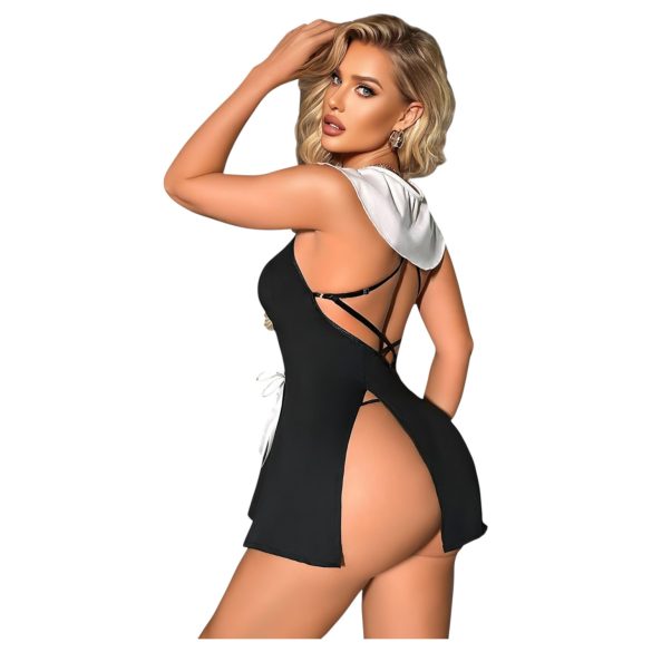 Mūķene - erotiskais kostīms - melns - L