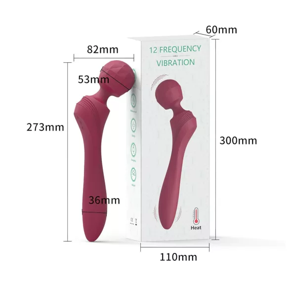 Lonely - vibrators sievietēm ar izliektu formu, sarkans