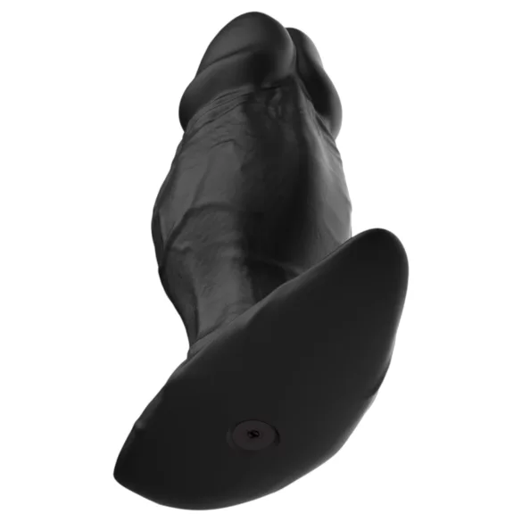 Kangvo - magnētisks piepūšams silikona dildo (melns)