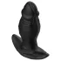 Kangvo - magnētisks piepūšams silikona dildo (melns)