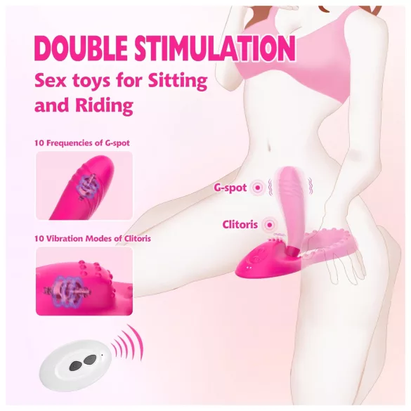 Mroow - elastīgs spilvena vibrators (rozā)