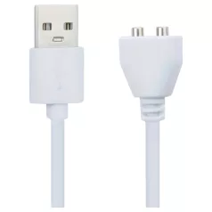   Pleasure Charge Wilson - magnētiska USB uzlādes kabelis (balts)