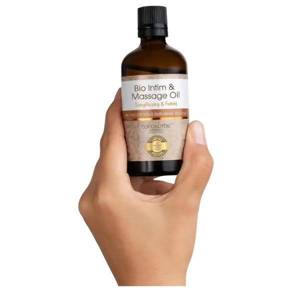 Kokosriekstu eļļa - Bio Intīmā & Masāžas eļļa - krustnagliņa-kanēlis (80ml)