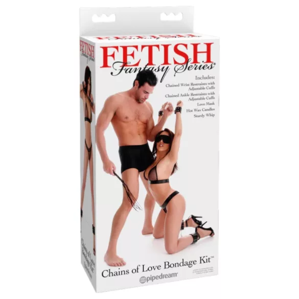 Fetish Fantasy - BDSM komplekts melns