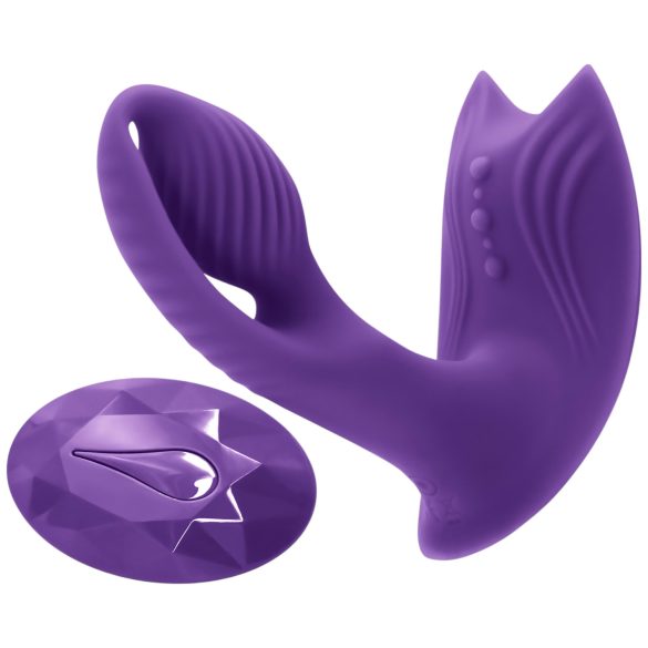 Inya Bump-N-Grind - radios, sildošs 2in1 klitora vibrators (violets)
