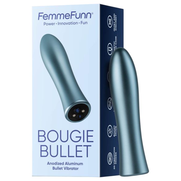 FemmeFunn Bougie - alumīnija premium vibrators (sudrabs)