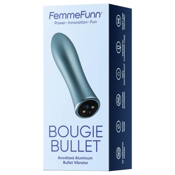 FemmeFunn Bougie - alumīnija premium vibrators (sudrabs)