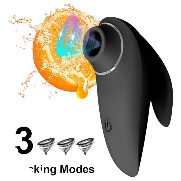 AlvUp - klitora stimulators ar gaisa viļņiem vibrators melns