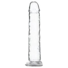 Addiction Crystal - dildo ar piesūcekni caurspīdīgs 18 cm