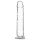 Addiction Crystal - piesūceknis dildo (caurspīdīgs) - 18cm