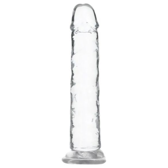 Addiction Crystal - piesūceknis dildo (caurspīdīgs) - 18cm