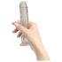 Addiction Crystal - piesūceknis dildo (caurspīdīgs) - 18cm