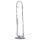Kristāldzirksts piesūcekņdildo (caurspīdīgs) - 20cm