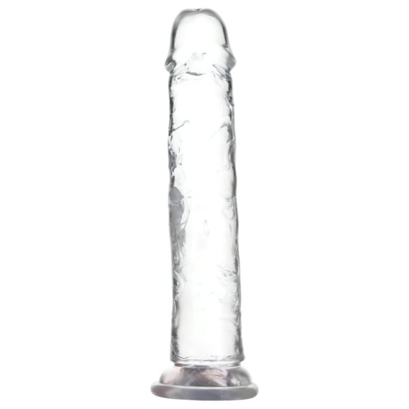 Kristāldzirksts piesūcekņdildo (caurspīdīgs) - 20cm