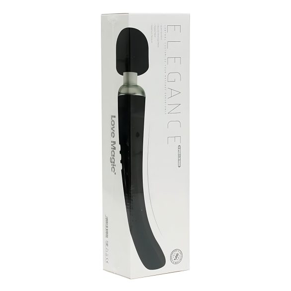 Love Magic Elegance Wand - uzlādējams masāžas vibrators melns