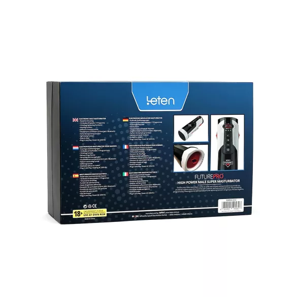 LETEN SM FUTURE PRO - vīriešu masturbators ar sildīšanu un augšup-lejup kustību