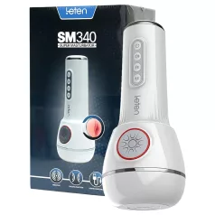   LETEN SM340 - vīriešu masturbators ar vibrāciju un sūkšanu, atkārtoti uzlādējams