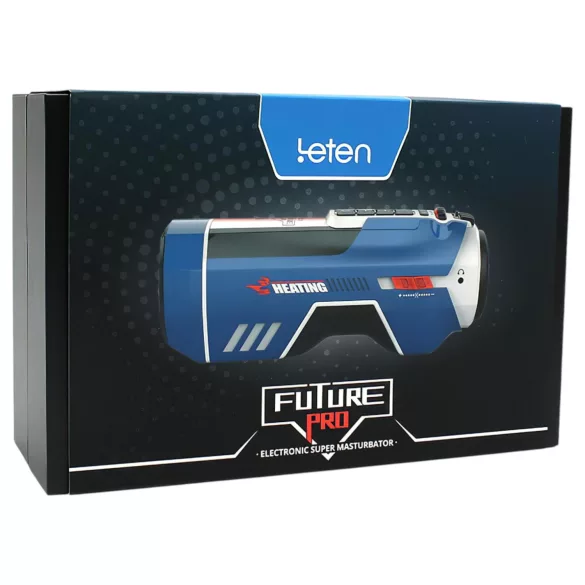 Leten SM Future Pro - tīklā pieslēdzams stumdošs, saspiedošs, sildošs masturbators (zils)