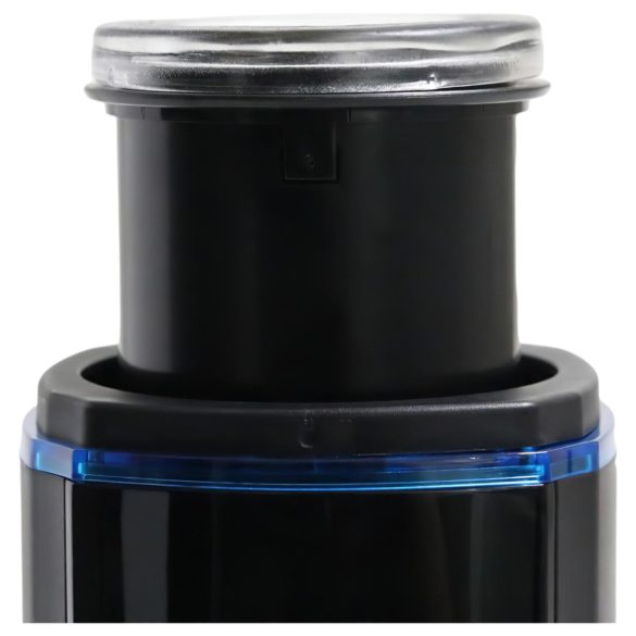 Leten SM320 - vīriešu masturbators ar skaņu, stumjošs, sildošs, melns