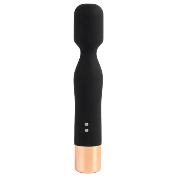 Vientuļās burvības zizlis - masāžas vibrators (melns)
